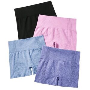 SHEIN Sport Studio 4 piece bundle set seamless stretch gym shorts Size Small (4)